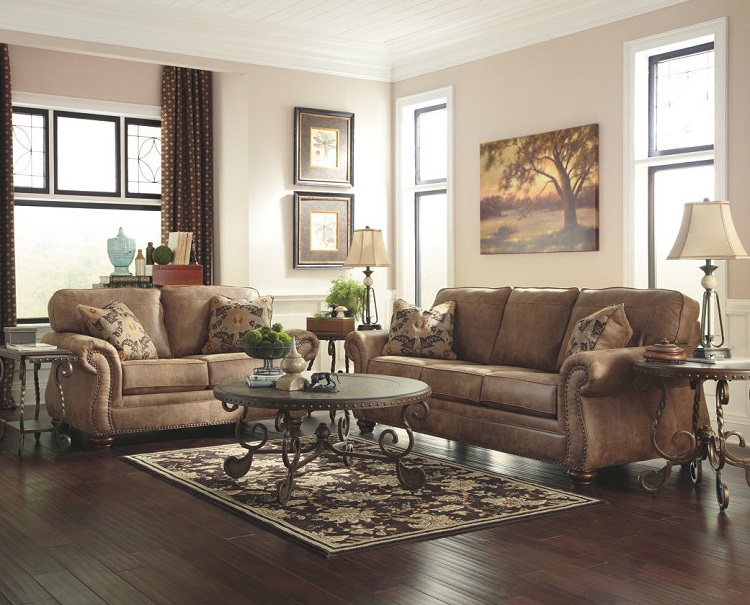 American Design Furniture by Monroe - Anderson Leather Living Set